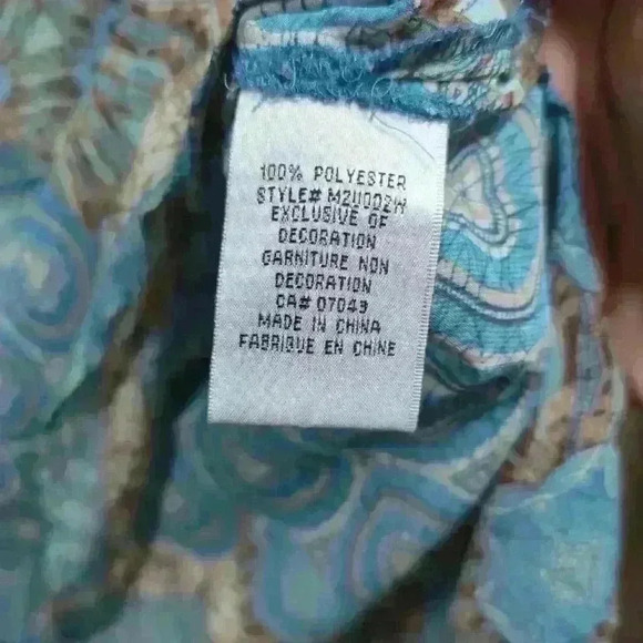 Fred David Women's  Lightweight Transparent Blouse - Size 1x - Picture 4 of 8